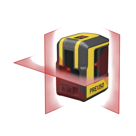 NIVEL LÁSER DE LÍNEAS CRUZADAS ROJAS 90°, 10 METROS MODELO PXPLC90D - PREXISO