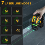 NIVEL LÁSER DE LÍNEAS CRUZADAS VERDES CON PUNTOS DE PLOMADA MODELO PXP2LC15DG - PREXISO