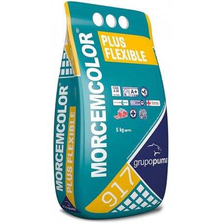MORTERO PARA REJUNTADO MORCEMCOLOR PLUS FLEXIBLE SACO DE 5 KILOS