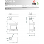 Chimenea Leña 2 Caras FM Modelo C-302 DK