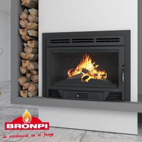ESTUFA DE LEÑA INSERTABLE FUNDICIÓN BRONPI MODELO MADRID