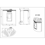 ESTUFA PELLETS FM MODELO BP-100 R