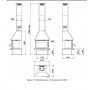 CHIMENEA METALICA DE LEÑA LACUNZA MODELO CM 300