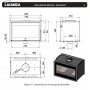ESTUFA DE LEÑA INSERTABLE LACUNZA DOCLE CARA MODELO NICKEL 800