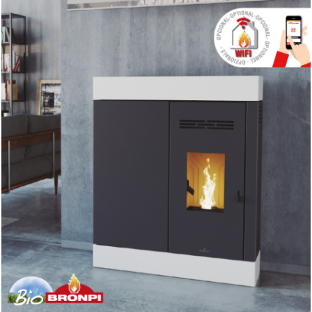 ESTUFA DE PELLET BRONPI MODELO CIRA EXTRAPLANA