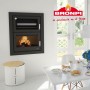 ESTUFA DE LEÑA CON HORNO BRONPI MODELO MURANO-E