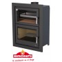 ESTUFA DE LEÑA CON HORNO BRONPI MODELO MURANO-E
