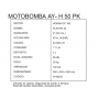 MOTOBOMBA LIQUIDOS ESPECIALES AYERBE 50 PK MOTOR HONDA AUTOASPIRANTE