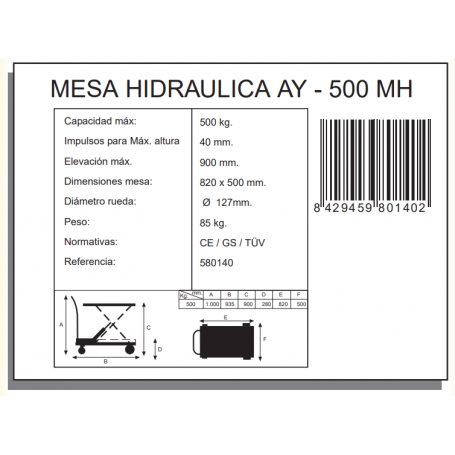 MANUTENCIÓN - AYERBE 500-MH