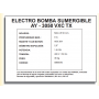 ELECTROBOMBAS SUMERGIBLES - AYERBE 3050 VXC TX