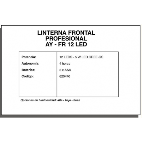 ILUMINACIÓN - AY – FR 12 LED