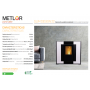 ESTUFA DE PELLETS METLOR MODELO SLIM DESIGN 22