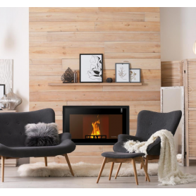 CHIMENEA HÍBRIDA AUTOMÁTICA DE LEÑA Y PELLET GIROLAMI MODELO TI PANORAMA 14
