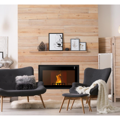 CHIMENEA HÍBRIDA AUTOMÁTICA DE LEÑA Y PELLET GIROLAMI MODELO TI PANORAMA 14