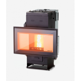 TERMOCHIMENEA HÍBRIDA AUTOMÁTICA DE LEÑA Y PELLET GIROLAMI MODELO TI PANORAMA 28