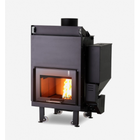 TERMOCHIMENEA HÍBRIDA AUTOMÁTICA DE LEÑA Y PELLET GIROLAMI MODELO TC BIO 80
