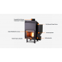 TERMOCHIMENEA HÍBRIDA AUTOMÁTICA DE LEÑA Y PELLET GIROLAMI MODELO TC BIO 80