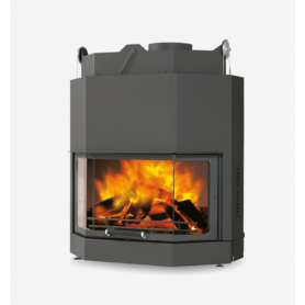 CHIMENEA DE LEÑA CON CRISTAL GIROLIMA MODELO TC EVO 75 PRISMA