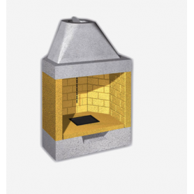 CHIMINEA REFRACTARIA GIROLAMI MODELO GK 80 RF