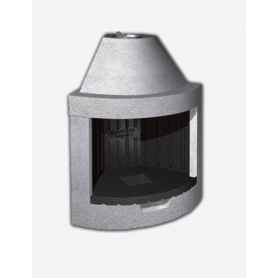 CHIMENEA DE HIERRO FUNDIDO GIROLAMI MODELO GK 120 CIRCULAR GS