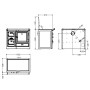 HERGOM COCINA CALEFACTORA MODELO SAJA 8/100 CC SE