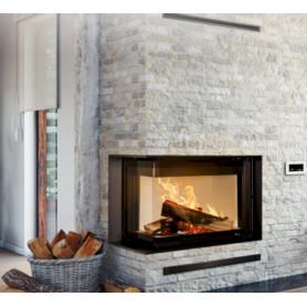 MONOBLOQUE A LEÑA PUERTA GUILLOTINA MODELO IZARO 80 - LACUNZA