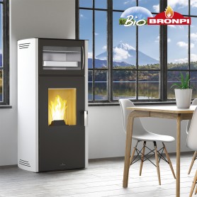 ESTUFA DE PELLET CON HORNO BRONPI MODELO NOA HORNO