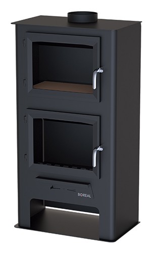 ESTUFA DE LEÑA CON HORNO BOREAL MODELO ECO 200H - Imagen 2