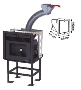 ESTUFA DE PELLET INSERTABLE BOREAL MODELO INSERT 7 KW - Imagen 3
