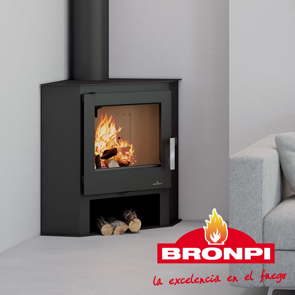 ESTUFA DE LEÑA BRONPI RINCÓN MODELO LERMA