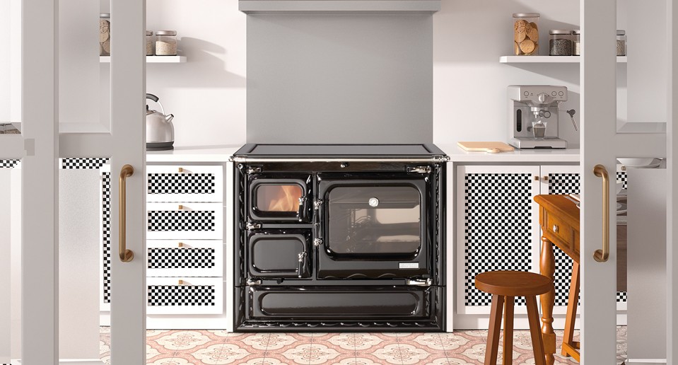 COCINA DE LEÑA HERGOM DEVA 100 N - Imagen 2