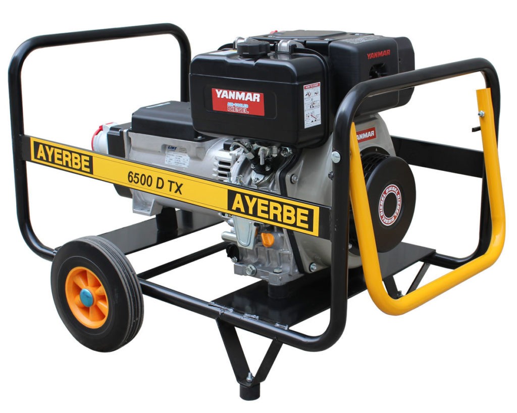 GRUPOS ELECTROGENOS 3000 R.P.M. DIESEL - AYERBE 6500 TX