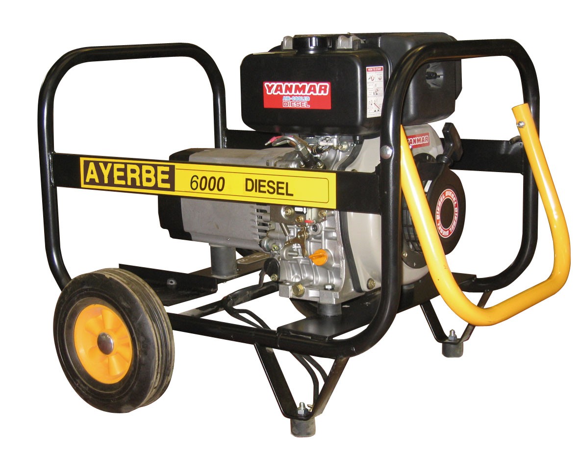 GENERADOR AVR MOTOR YANMAR 6000 DIESEL