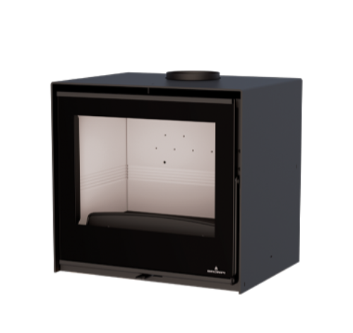 ESTUFA DE LEÑA INTERIOR EN FIRETEK Y CRISTAL VISION BRONPI MODELO ARUS - Imagen 2