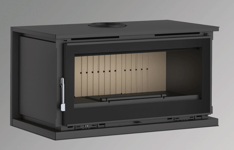 ESTUFA DE LEÑA FM MODELO M-100 LK/K/FK (CON LEÑERO/PARA COLGAR) - Imagen 3