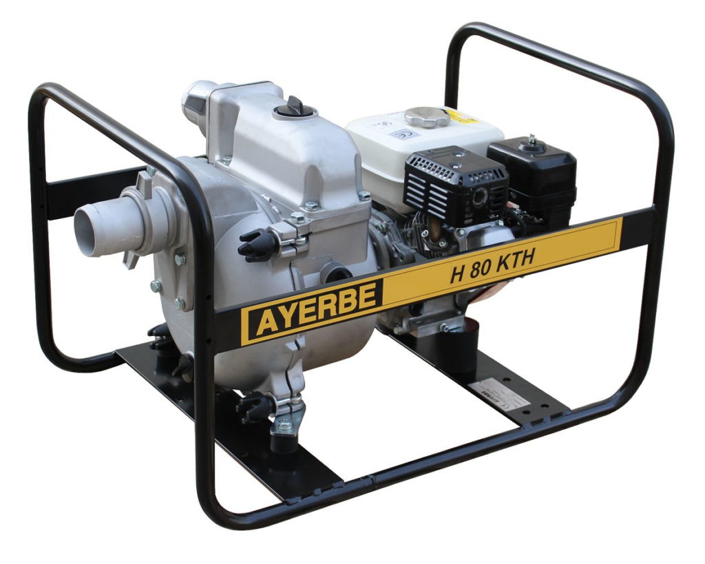 MOTOBOMBA AGUAS SUCIAS AYERBE 80 KTH MOTOR HONDA AUTOASPIRANTE