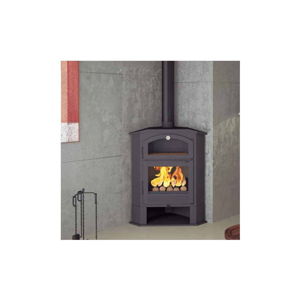 ESTUFA LEÑA CON HORNO FM MODELO CH-4 R