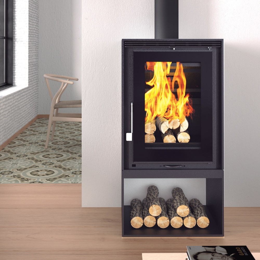 ESTUFA LEÑA DISEÑO FM MODELO EZ-150-FK
