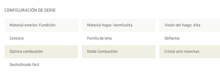 ESTUFA DE LEÑA LACUNZA MODELO BIDART INTERIOR EN FUNDICION - Imagen 4
