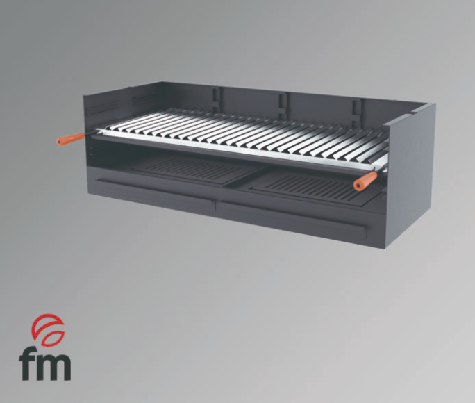 BARBACOA CARBÓN Y LEÑA MODELO BV-100 DE FM