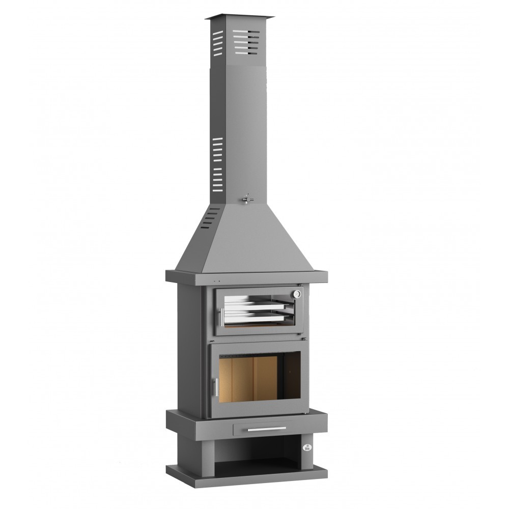 CHIMENEA LEÑA CON HORNO FM MODELO C-100-H