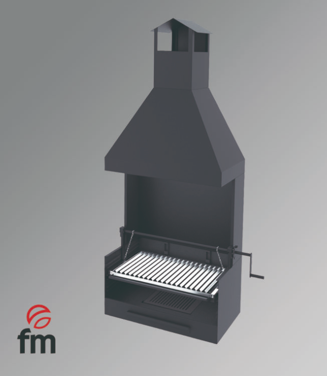 BARBACOA DE CARBÓN Y LEÑA MODELO BVE-62 FM - Imagen 2