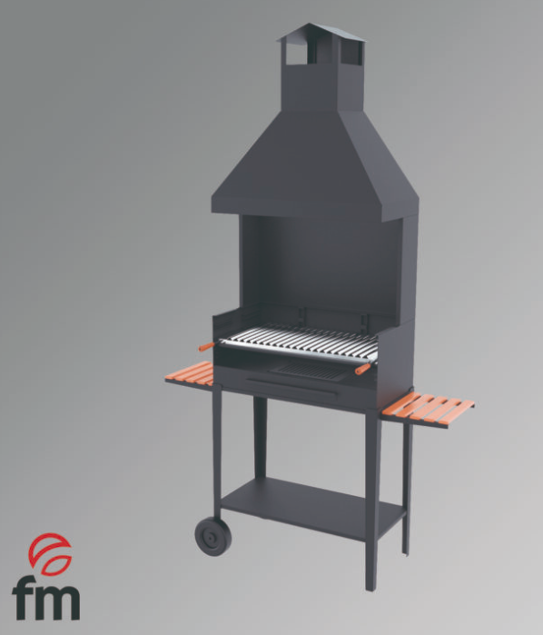 BARBACOAS DE CARBÓN Y LEÑA MODELO BV-84 FM