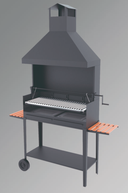 BARBACOA DE CARBÓN Y LEÑA MODELO BVE-104 FM