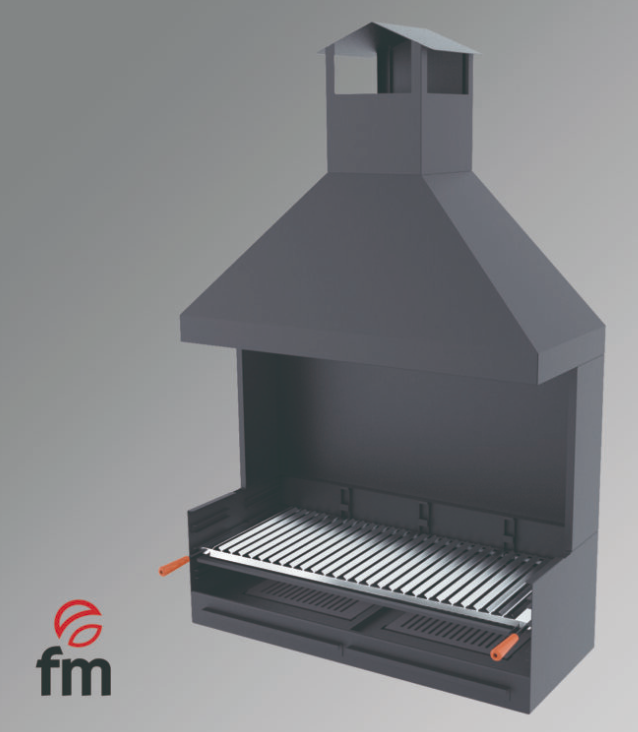 BARBACOA DE CARBÓN Y LEÑA MODELO BV-102 FM