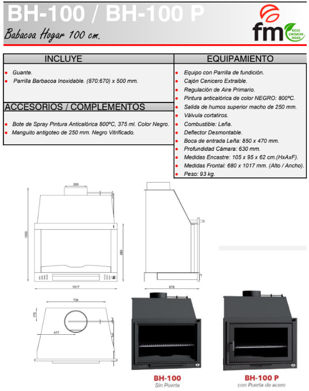 BARBACOA HOGAR MODELO BH-100 FM - Imagen 4