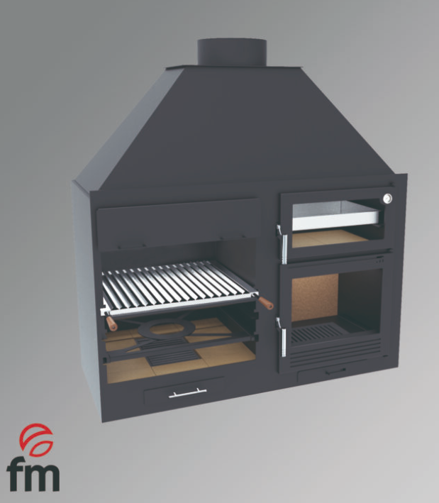 BARBACOA HORNO MODELO FUSIÓN 140 DE FM - Imagen 2