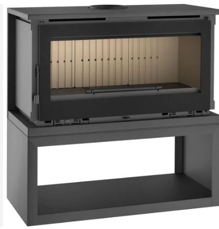 ESTUFA DE LEÑA FM MODELO M-180 LK/K/FK (CON LEÑERO/PARA COLGAR) - Imagen 2