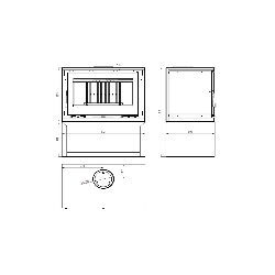 ESTUFA DE LEÑA FM MODELO M-180 LK/K/FK (CON LEÑERO/PARA COLGAR) - Imagen 8