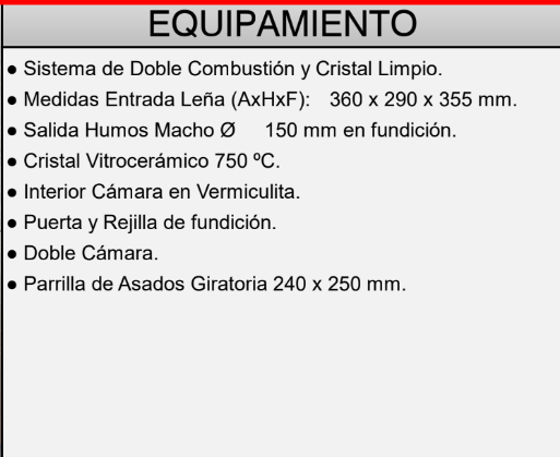 ESTUFA LEÑA FM MODELO M-101 - Imagen 4